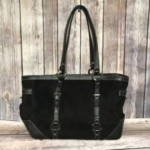 Coach Brown Suede Purse Fall